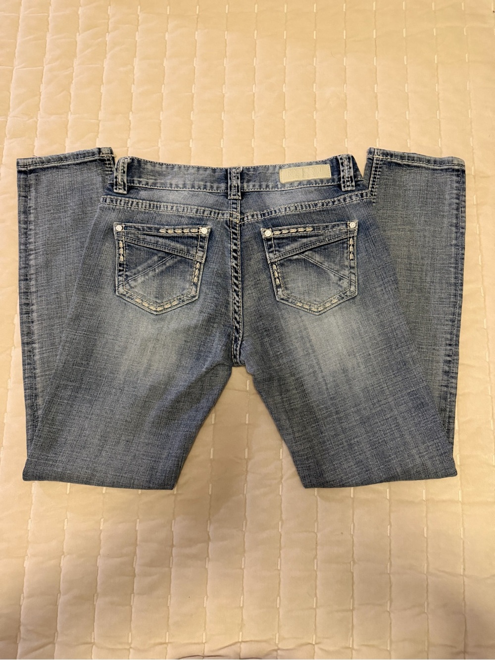 Rock & Roll Cowgirl Boyfriend Skinny Light Wash Women’s Jeans